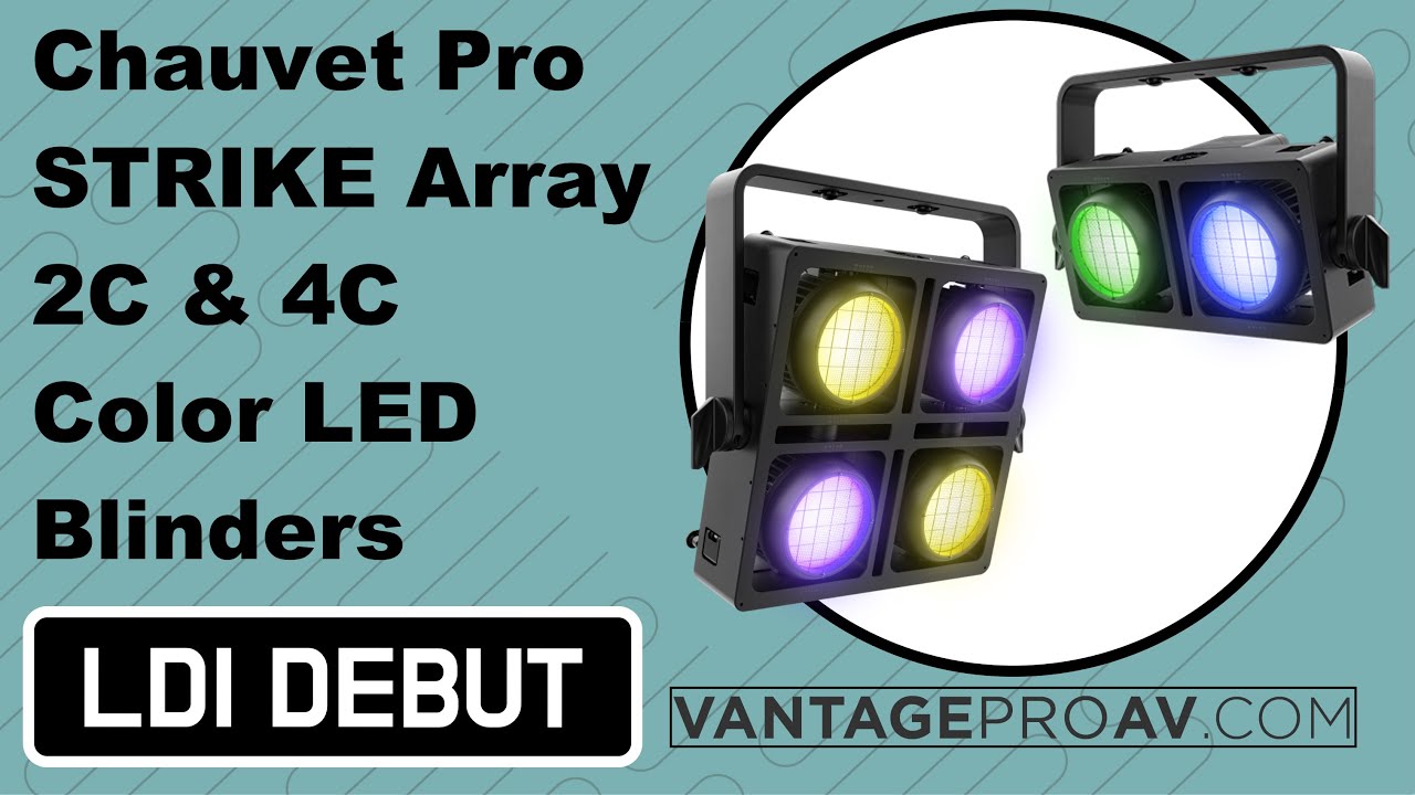 Stage and Concert Lighting- Chauvet STRIKE Array 2C & 4C Blinders- New Chauvet Professional LDI 2023