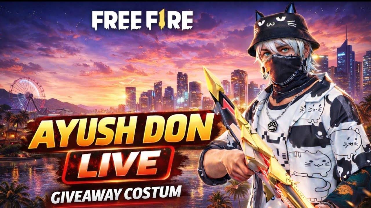 FREE FIRE LIVE | FREE FIRE COSTUM LIVE| FREE FIRE GIVEWAY COSTOM | JO JITA VO LEGEND😈