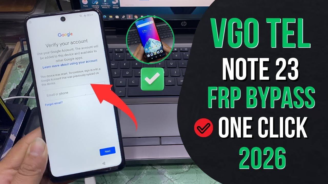 VGOTEL Note 23 Helio G99 Android 13 Latest Security FRP Bypass| VGO TEL Note 23 FRP Bypass One Click