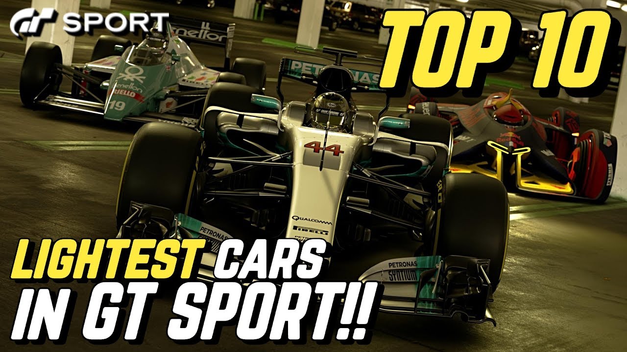 TOP 10 *LIGHTEST* cars in GT SPORT!! (1.68 Update)