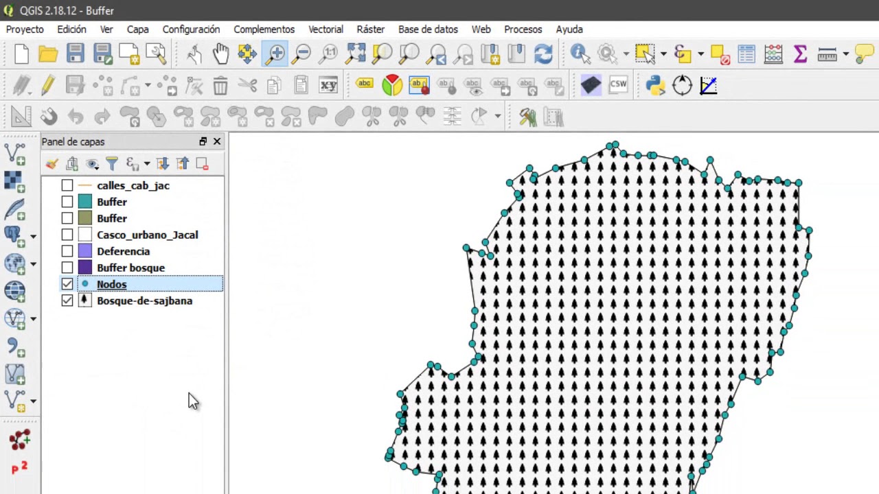 Extraer coordenadas de un poligono en QGIS 2018