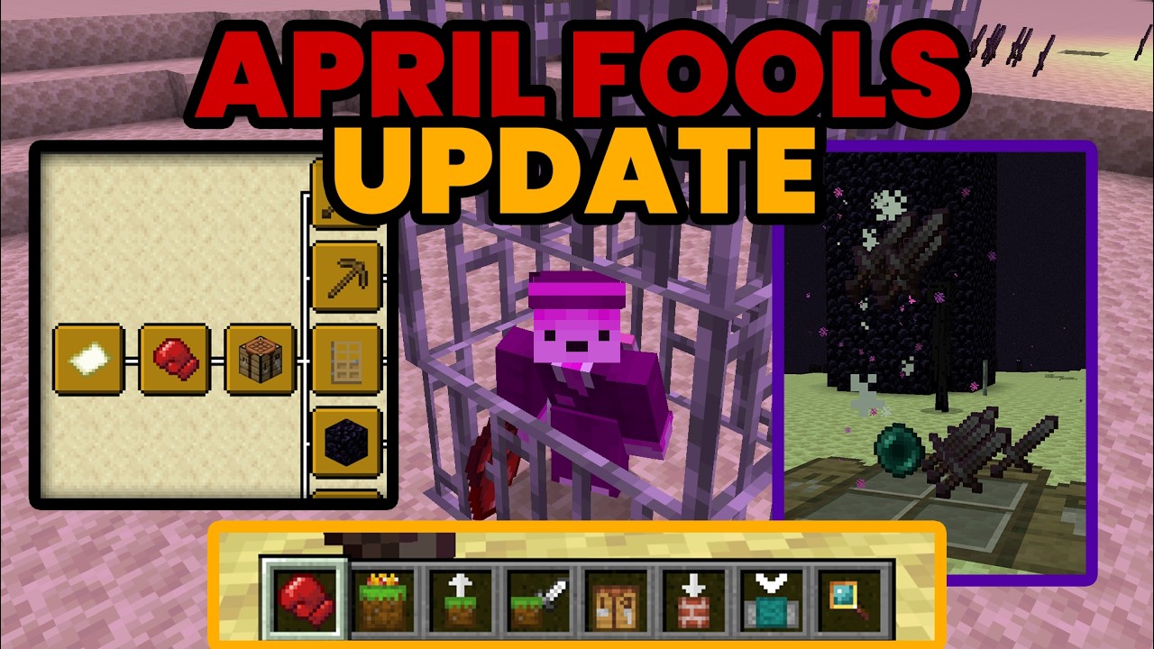 Minecraft April Fools 2026 UPDATE! HERDCRAFT UPDATE 26w14a! No INVENTORIES and MORE!!
