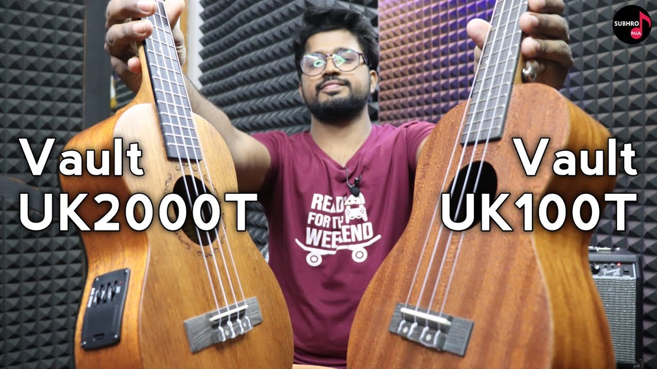Vault UK-100T VS Vault UK-2000TCE Which Ukulele To Buy For beginners | Tenor Ukulele | Subhro Paul