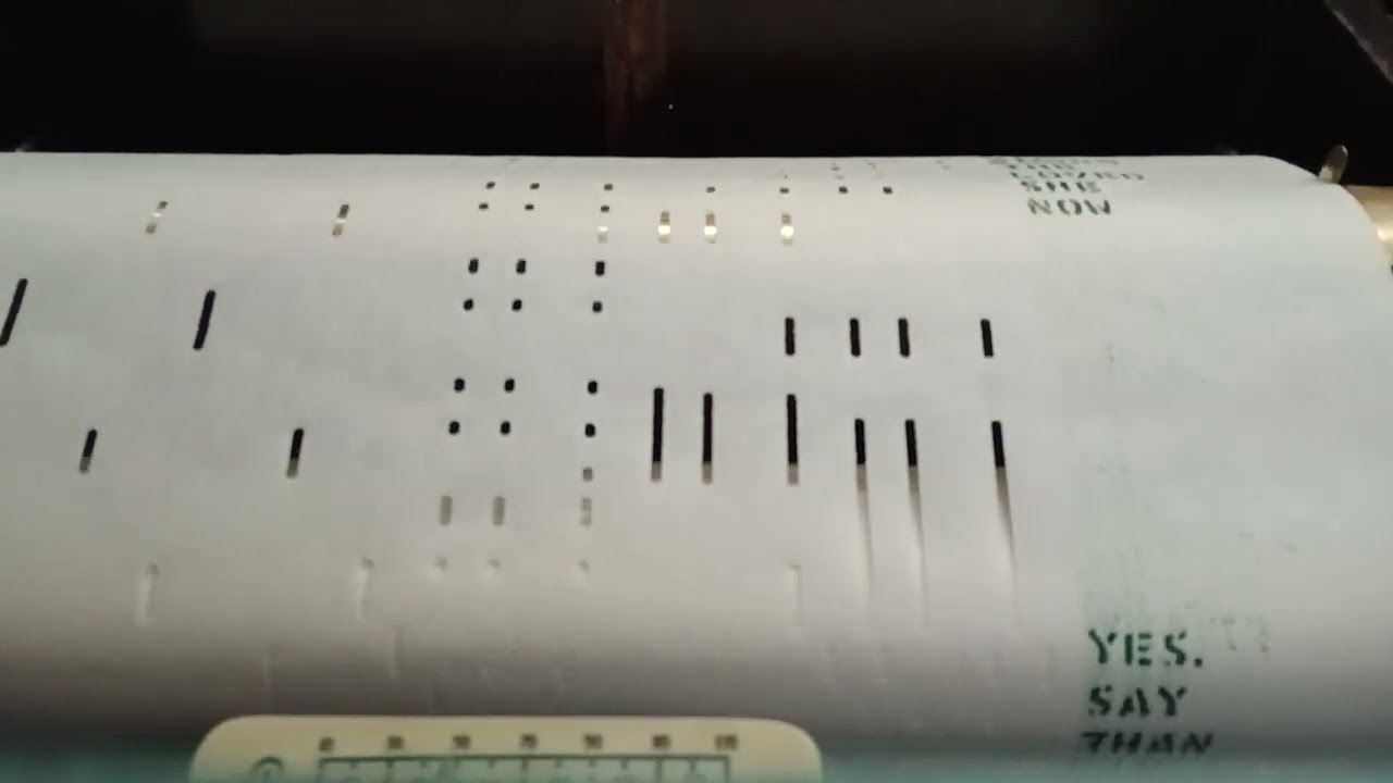 No! No! A Thousand Times No! On Melodee Player piano roll 