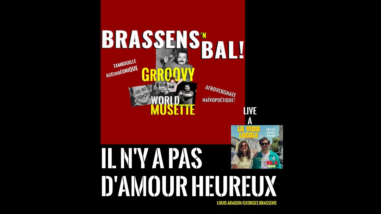 Il n'y a pas d'Amour Heureux   Live à La Vida Locale