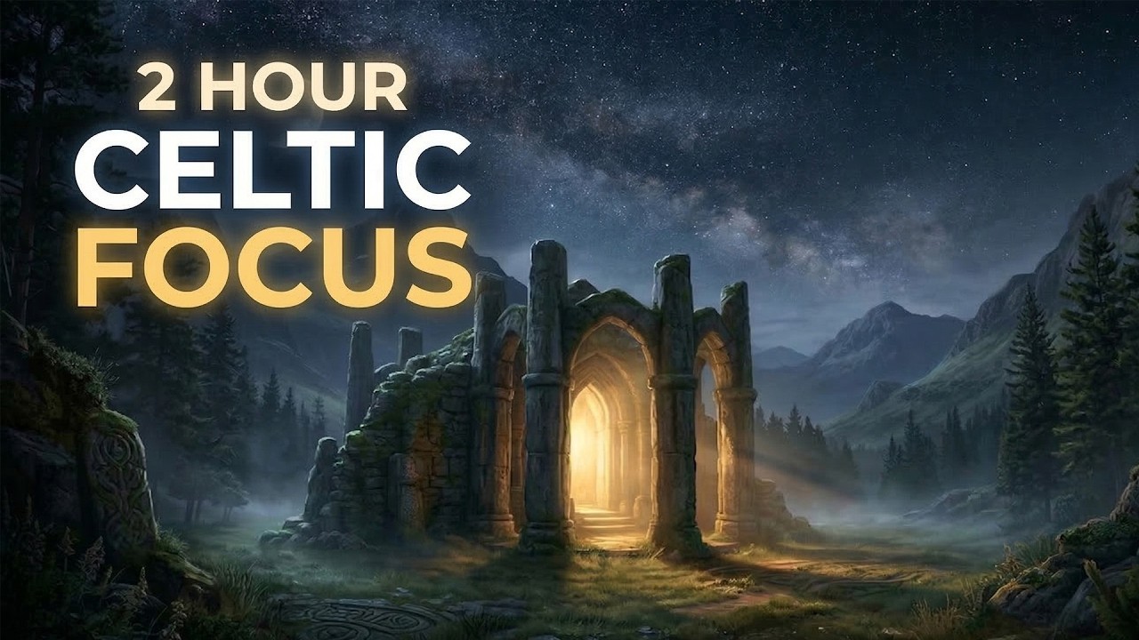 2 Hour Study Music | Celtic Temple Ambience for Meditation & Focus