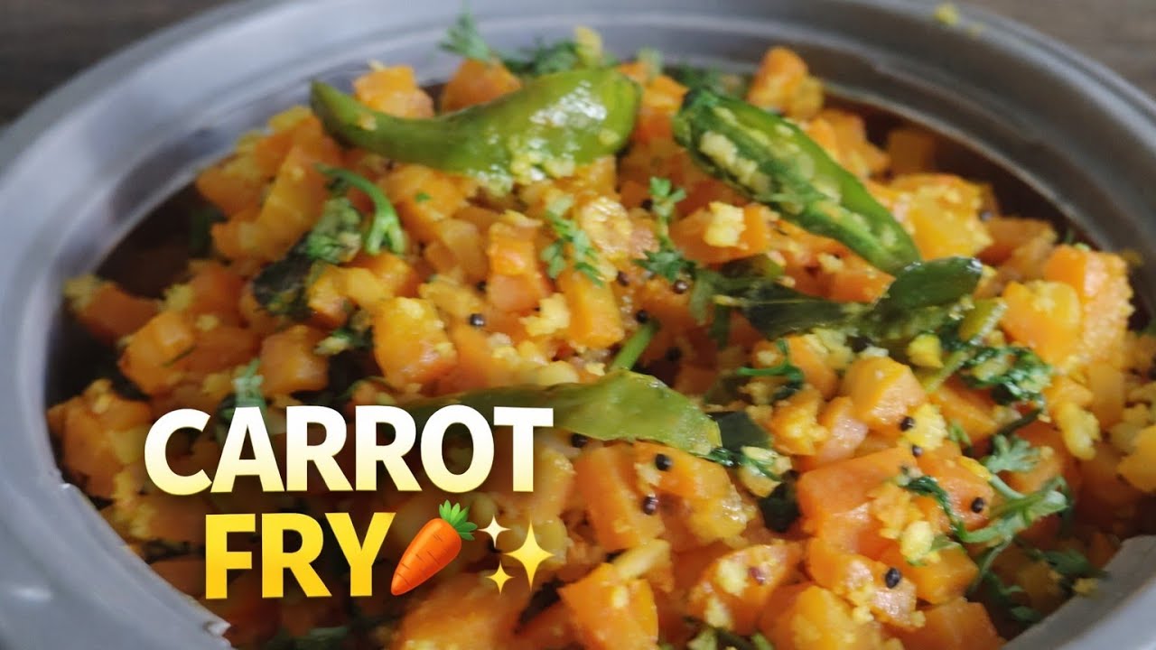 రుచికరమైన🥕క్యారెట్ 🥥 కొబ్బరి కూర | Carrot 🥕🥥 Coconut Fry Recipe in Telugu. Fry./Healthy & testy 