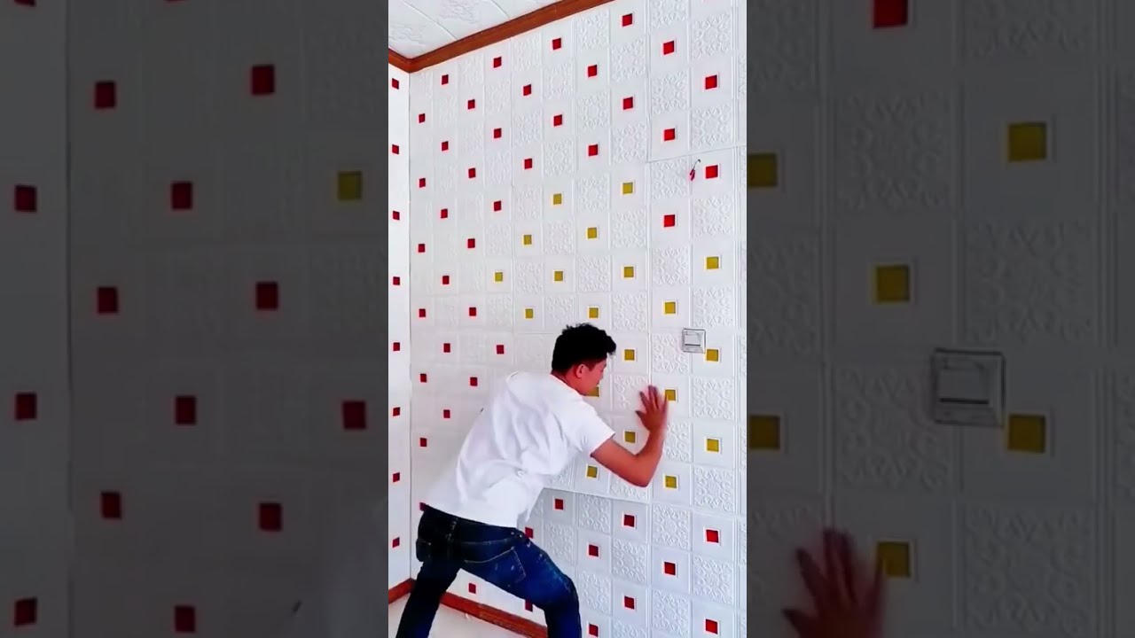 Waterproof 3D Foam Stickers | Stylish Wall & Ceiling Panels for Any Space #wallstickers #wallpanels