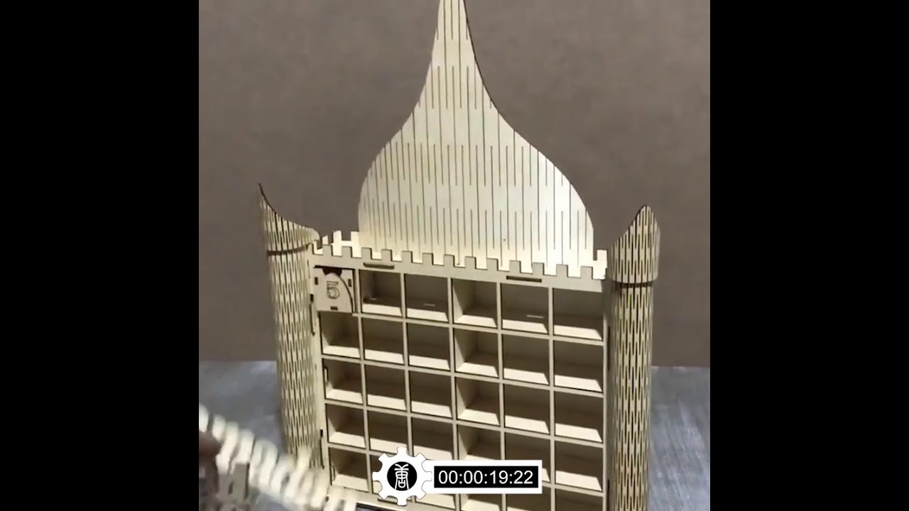 Mini Scale Wooden Famous Building Model Kit