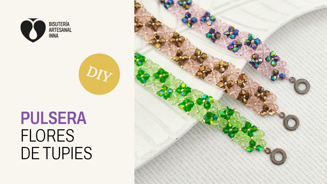 Pulsera Flores de Tupies | Tutorial DIY