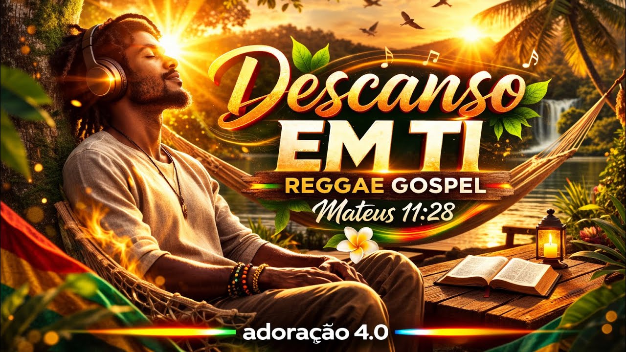 Descanso em Ti 🌿 | Mateus 11:28 | Reggae Gospel | Adoração 4.0