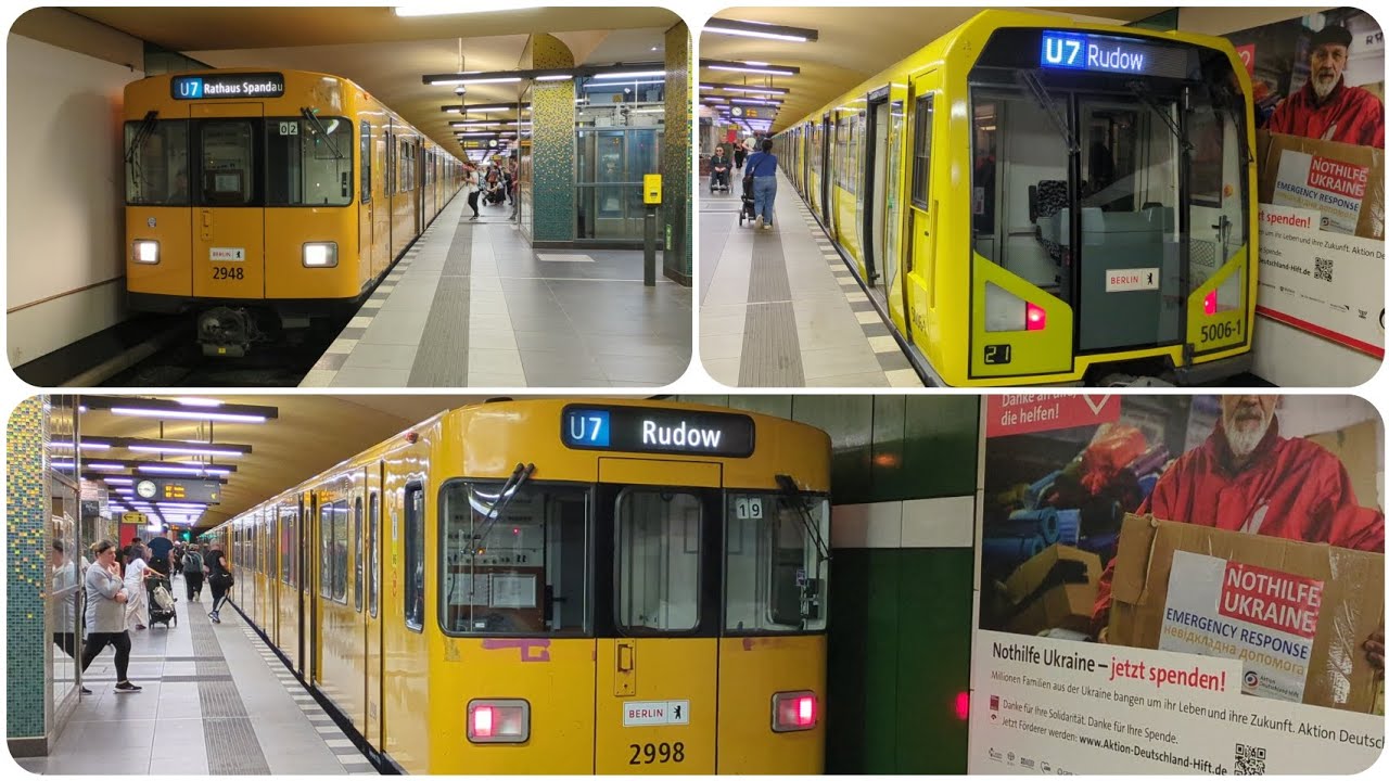 U-Bahn Berlin|Züge am Bahnhof Eisenacher Straße [U7] #2