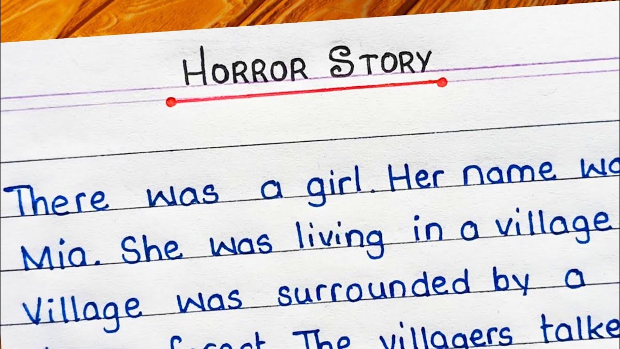 Scary Story | My Scary Story Writing | Scary story paragraph writing | @writewithTejaEeducation