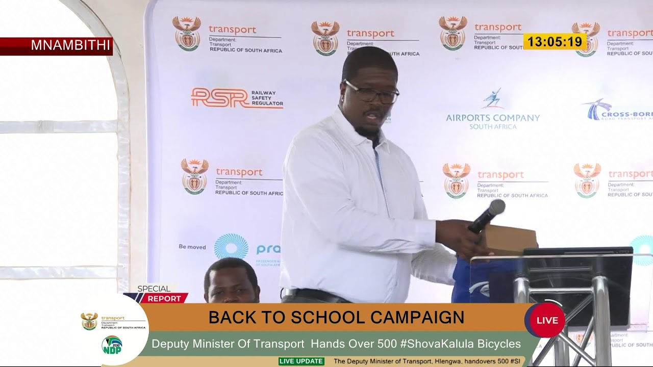 [HAPPENING NOW] Back To School With Deputy Minister, Hlengwa