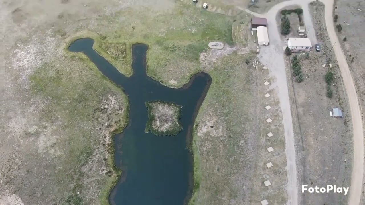 video over the trout pond.