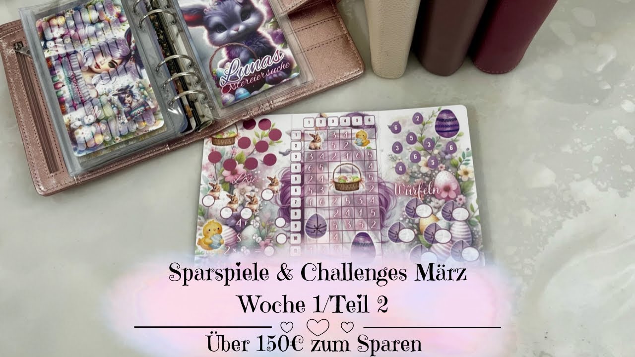 🦋Sparspiele & Challenges März Woche 1/Teil 2 | Über 150€ zum Sparen