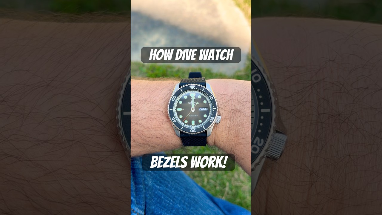 Как работают безели дайверских часов! #часы #seiko #техника