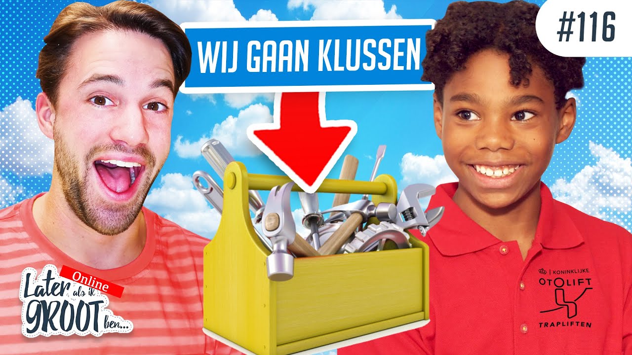 TRAPLIFTEN monteren is niet makkelijk. Maixent (10) doet het gewoon!