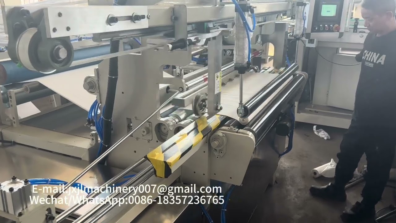 JL-F1200 Fully Automatic Medical Bandage Gauze Rewinding Machine Gauze Making Machine