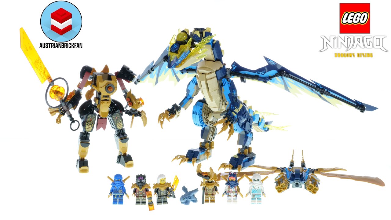 LEGO Ninjago 71796 «Элементальный дракон против робота Императрицы» — обзор LEGO Speed ​​Build