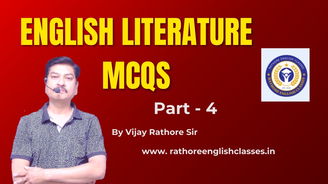 English Literature- mcqs-4: #ctet  #englishgrammar : #mptet  : #ssc  : #bankexam #varg_1 #mcqs #set