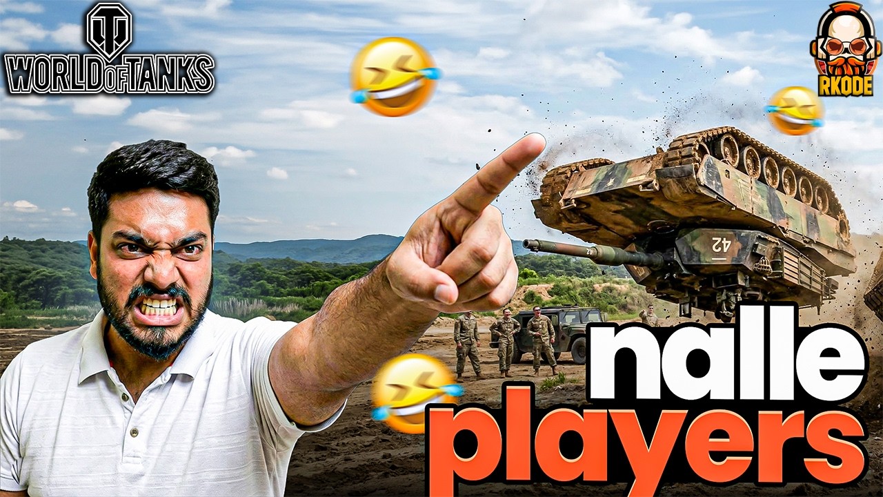 Nalle Players ka WORLD OF TANKS mein Danger Gameplay ft.@shreemanlegendliveofficial | RKODE GAMING
