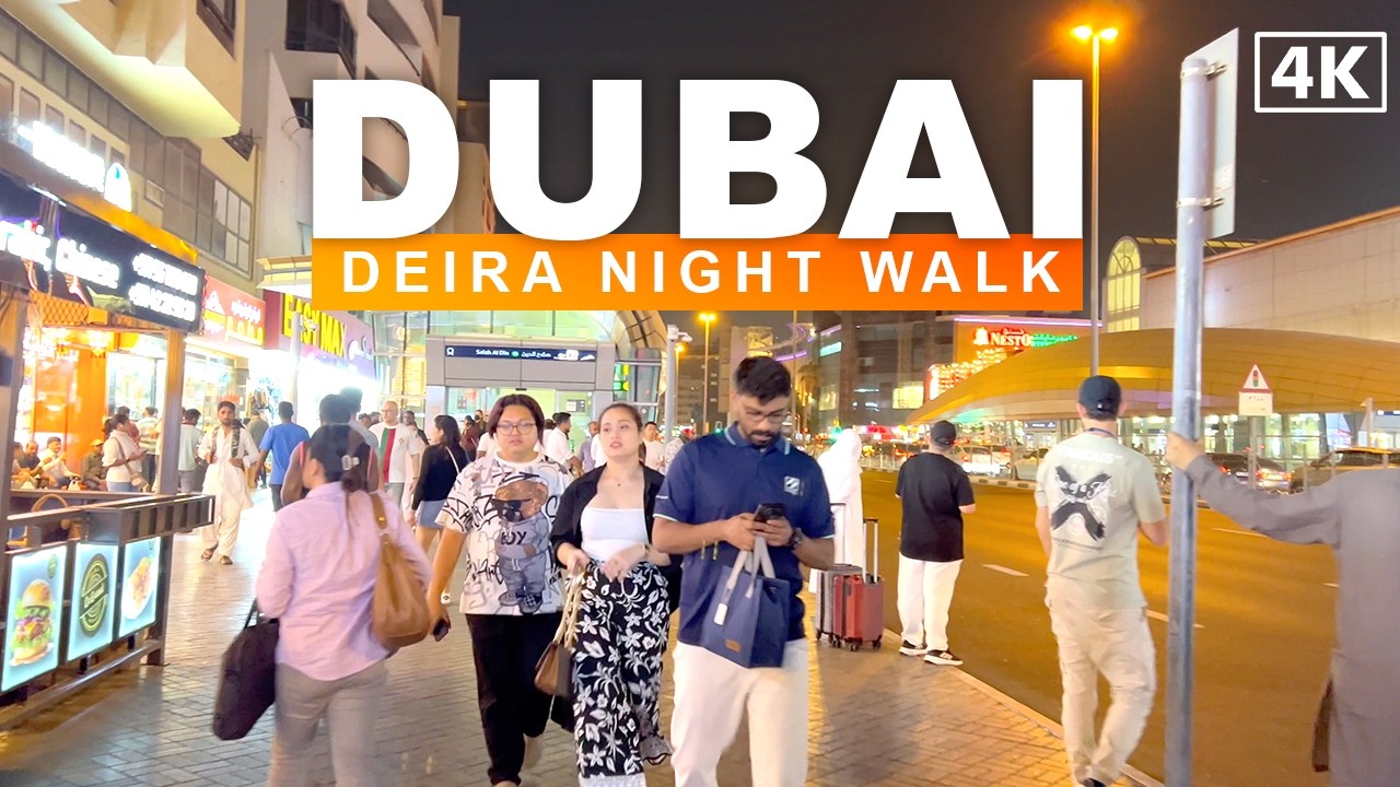 Dubai Deira Night Walk 🇦🇪 🌙🚶&zwj;♂️🌆 Street Life & Culture