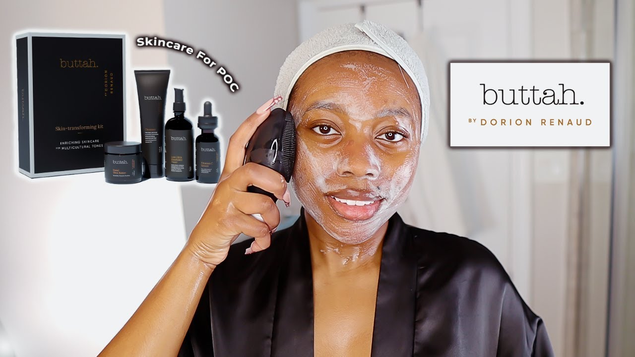 My Fall Morning Skincare Routine using BUTTAH SKIN | Black-Owned for Melanin Rich Skin ✨