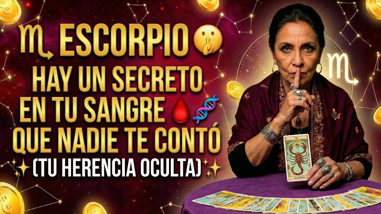 ♏ ESCORPIO 🤫🔑 HAY UN SECRETO EN TU SANGRE 🩸🧬 QUE NADIE TE CONTÓ ✨ (TU HERENCIA OCULTA)