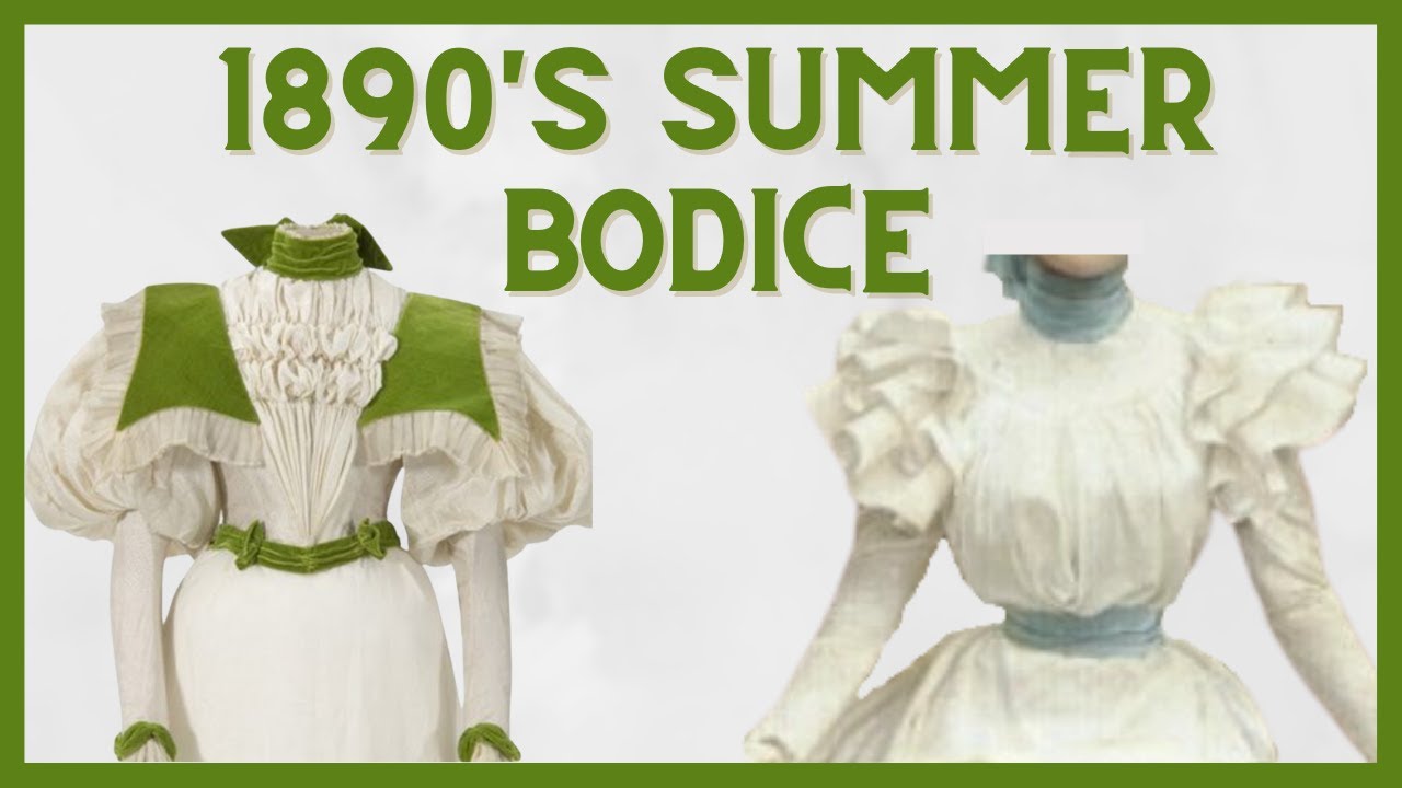 Fitting a Bodice Mockup // 1890's Summer Ensemble
