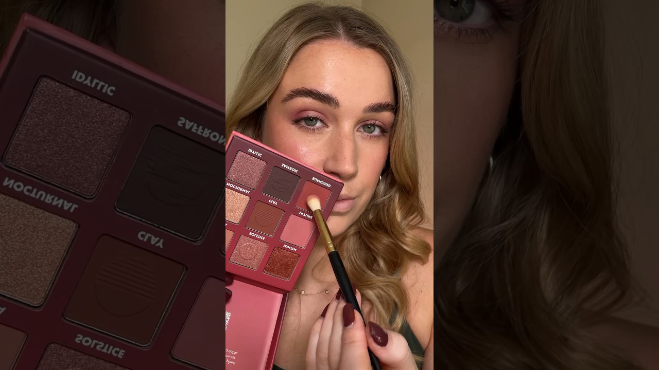 Burgundy Eyes | Barry M Hazy Sunset Palette 🤎 