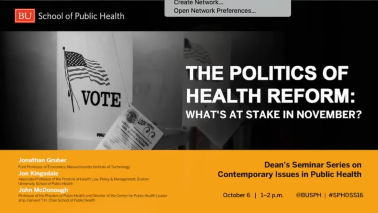 The Politics of Health Reform: What&rsquo;s at Stake in November?