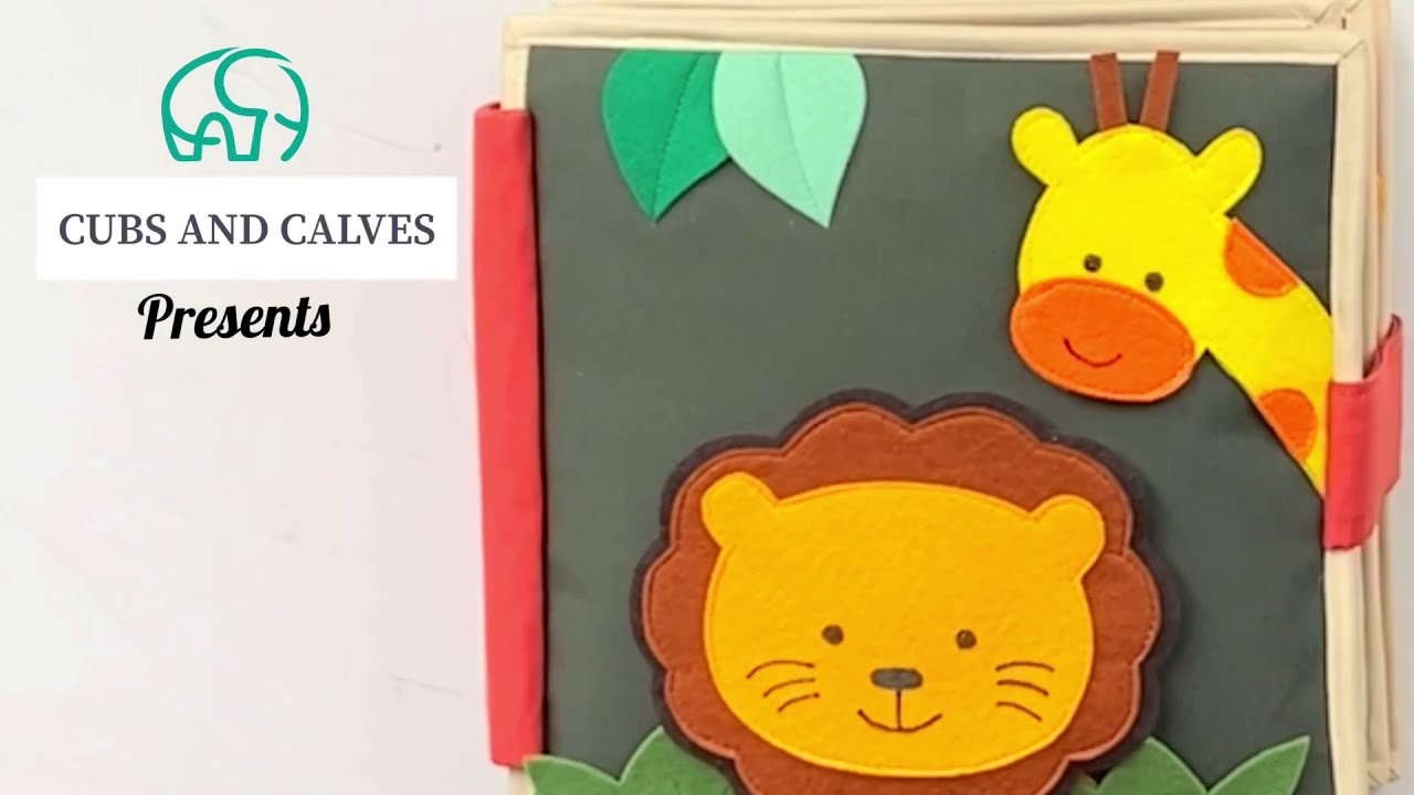 Forest Friends Quiet Book - Baby and Toddler Quiet Book - Cubs and Calves Quiet Book