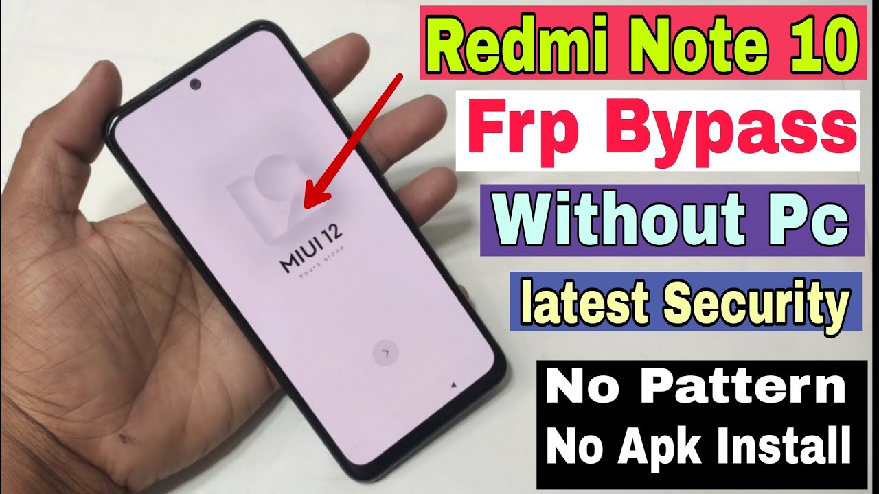 Redmi Note 10 FRP Bypass | MIUI 12.0.10 | Rest Google Account Without Pc | NO Second Space |