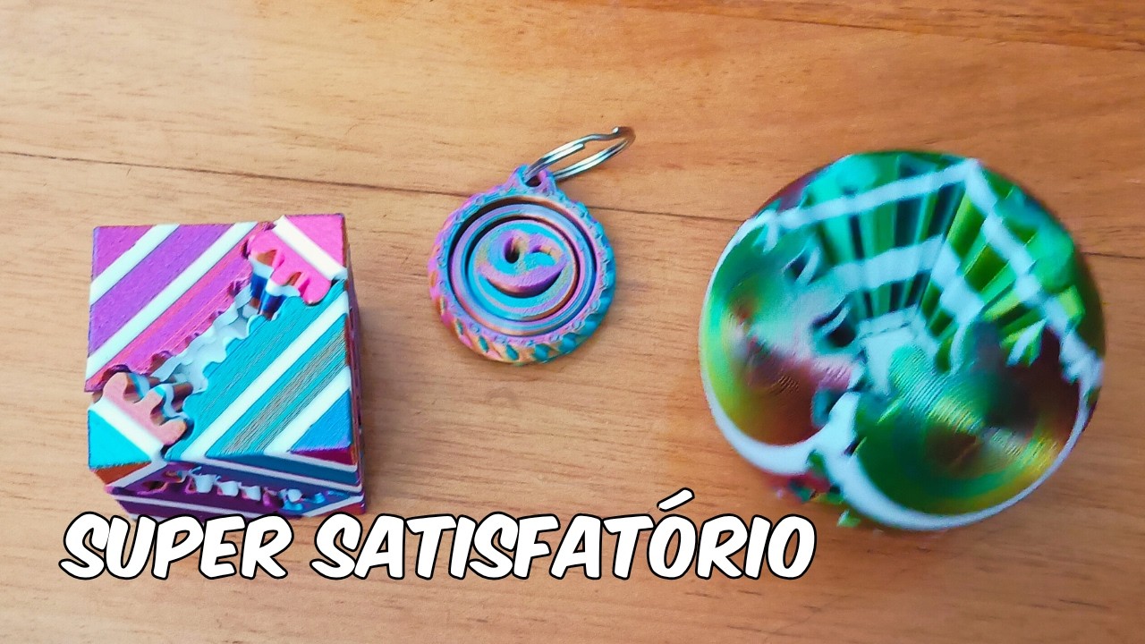 3 Brinquedos Super Satisfatórios feitos com Impressora 3D