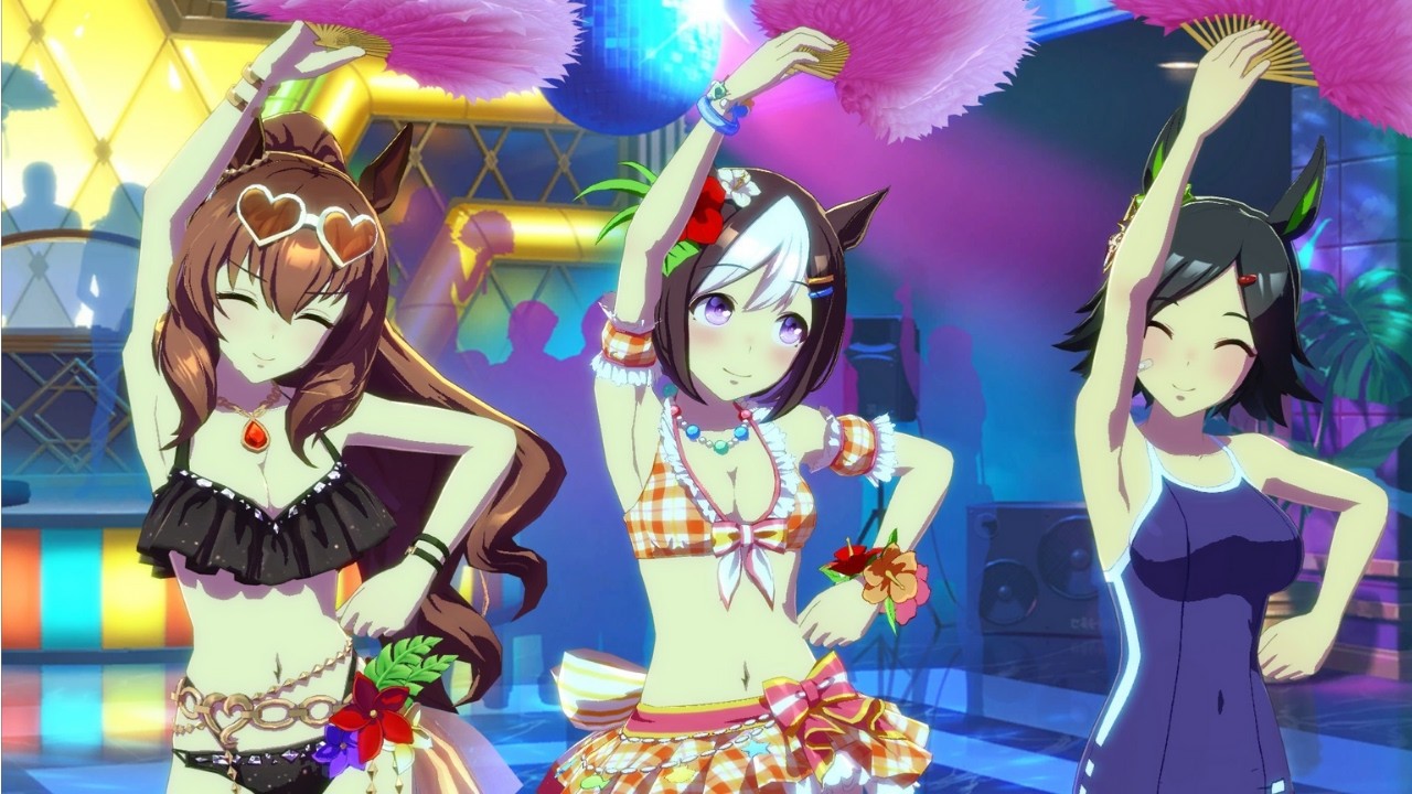 Maruzensky and Friends Dancing in Swimsuits | Umamusume JP