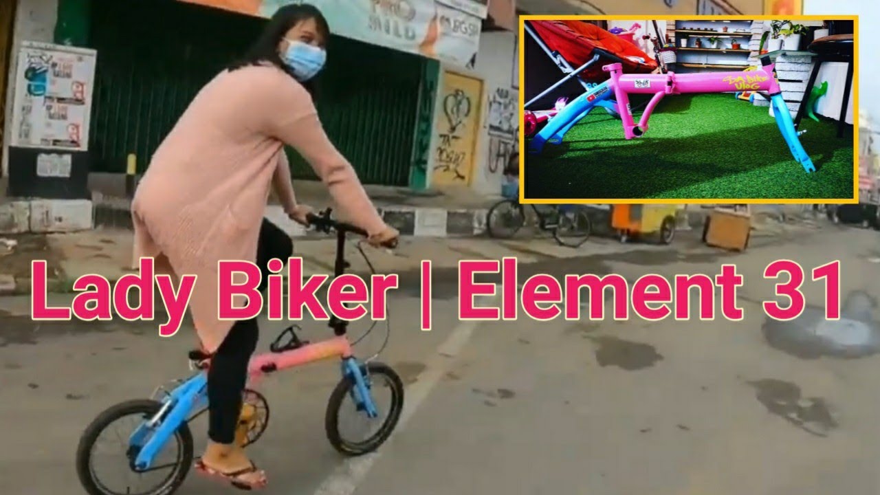 Pesepeda Wanita Pake Seli Element 31