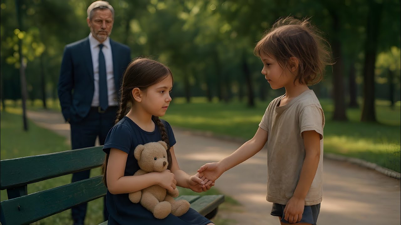  Sa fille muette au parc… Une petite mendiante accomplit un miracle 