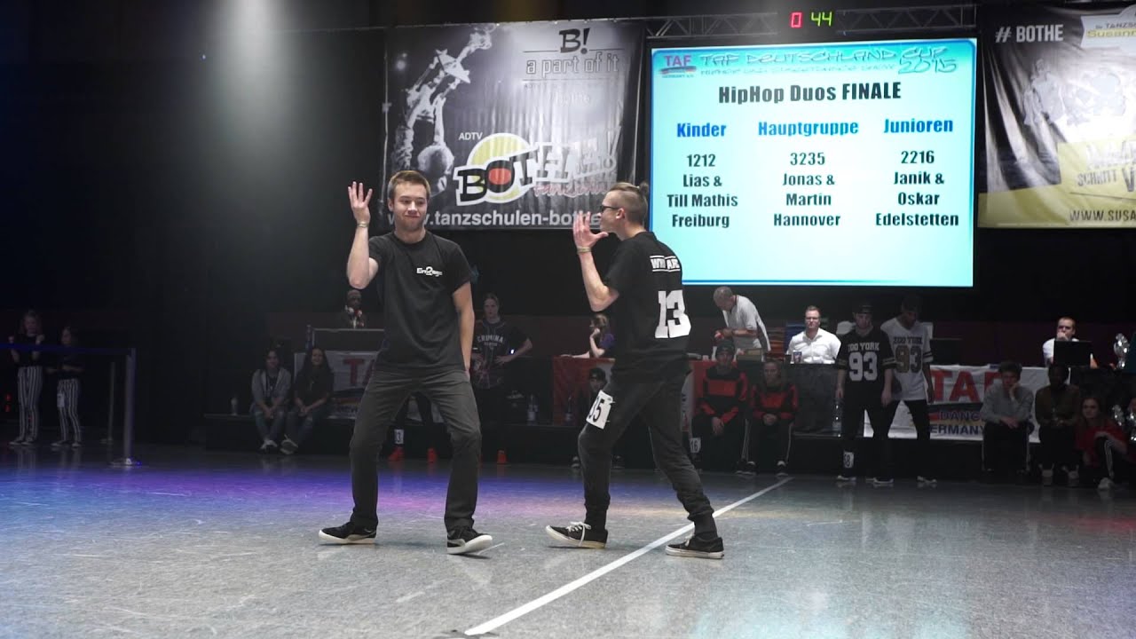 Martin Thomas & Jonas Willerding Tanzschulen Familie Bothe 1. Platz TAF Deutschland Cup HipHop 2015