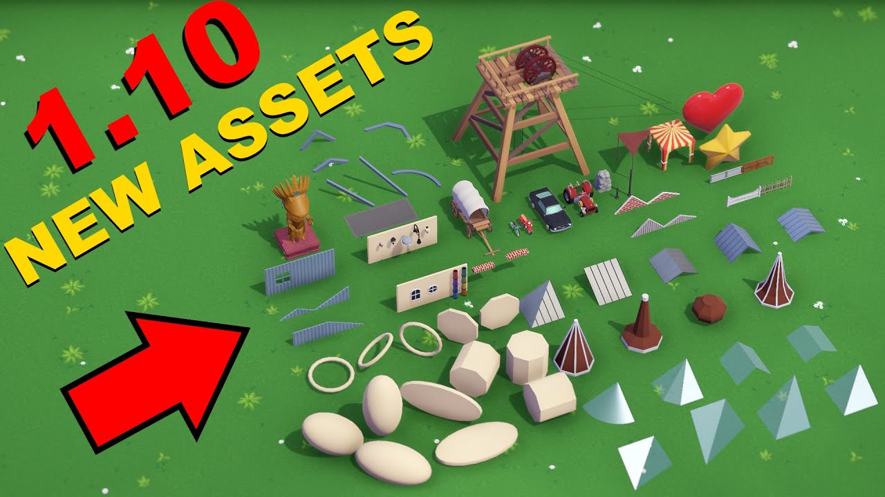 НОВЫЕ активы — обновление 1.10 — Parkitect