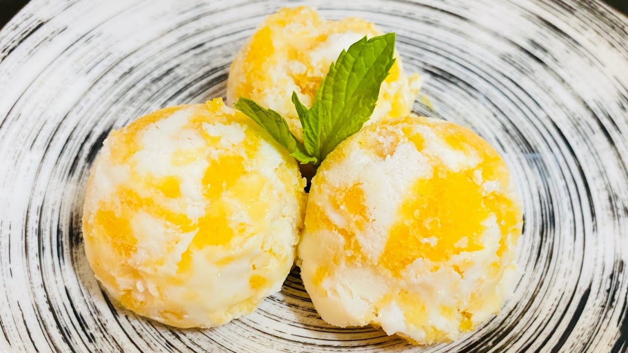 MANGO RIPPLE ICE CREAM | NO MACHINE ❗️ NO MIXIE ❗ EASY ICE CREAM RECIPE ~ SMk’s Kitchen ~ Sabeena Mk