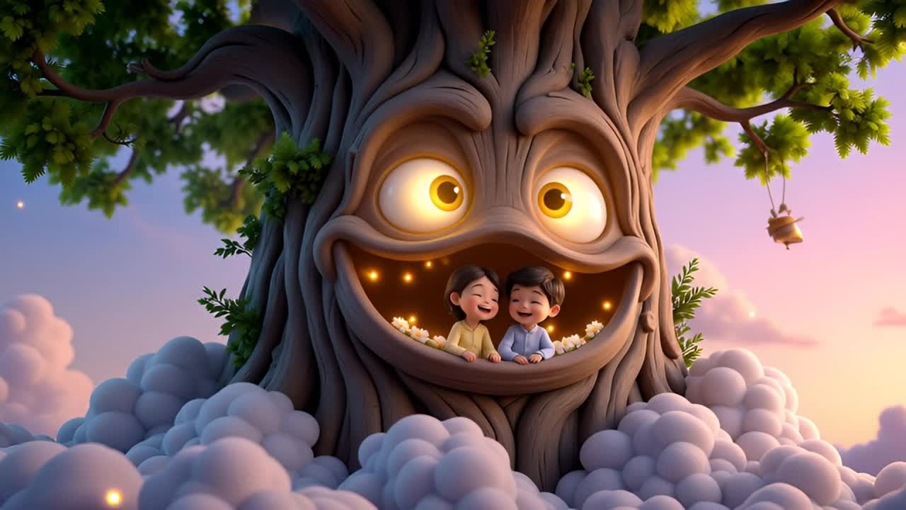 Baby Sleep Music  🌙 10 Hour Magical Treehouse Lullaby & Dreamy Animations for Babies, Toddlers, Kids