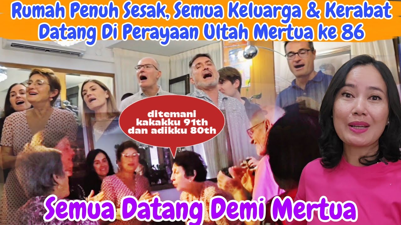 Rumah Penuh Sesak, Keluarga Datang Merayakan Ulang Tahun Mertua
