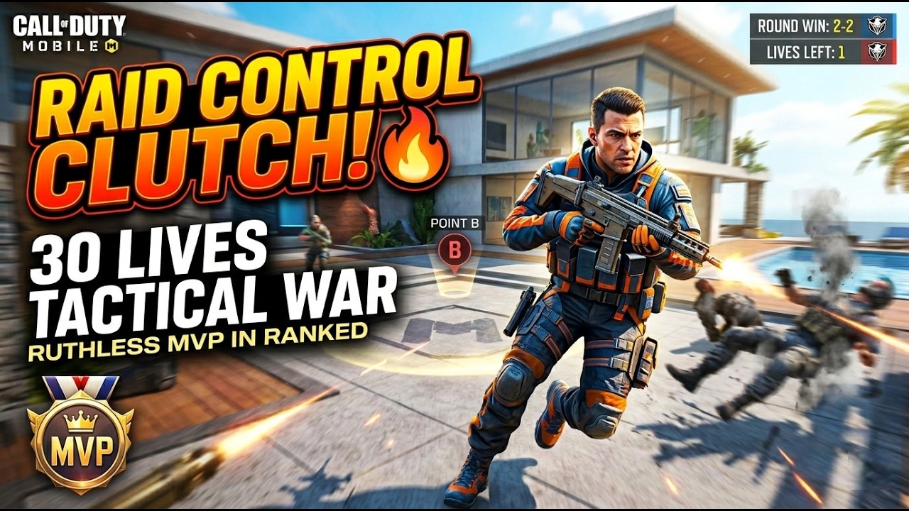 COD Mobile Control on Raid 🔥 Ruthless MVP Clutch | Ranked Tactical Domination