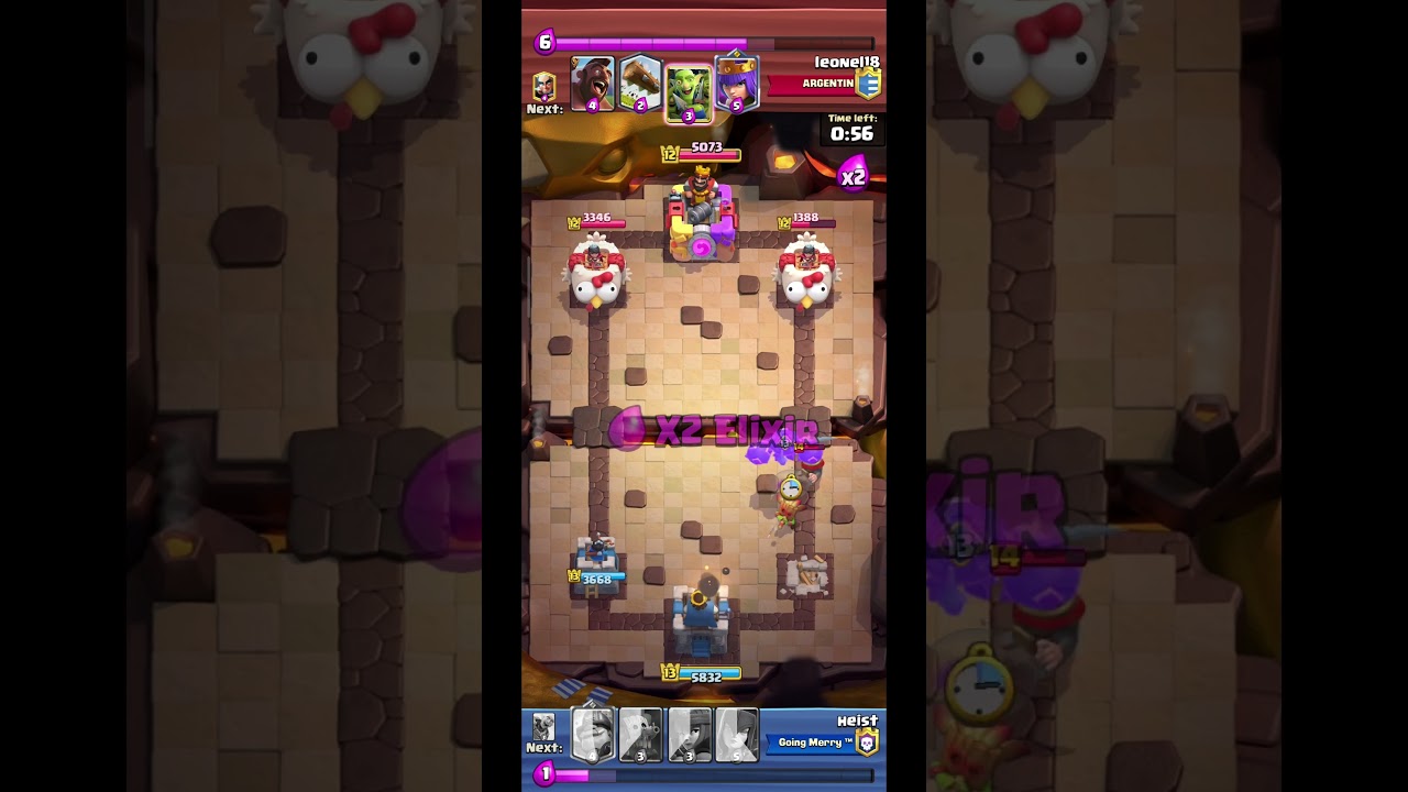 DOUBLE WITCH ATTACK #witch #firecracker #minnions #dartgoblin #megaknight #valkyrie #mightyminer