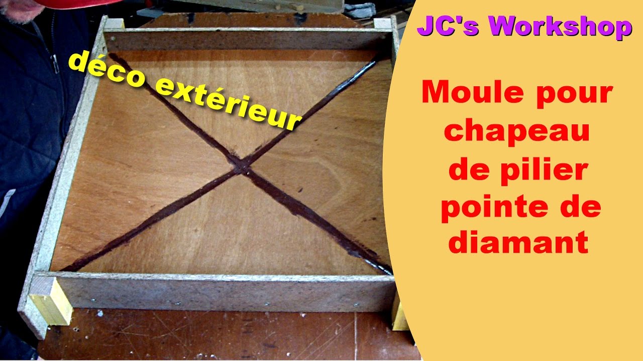 Comment faire un moule pointe de diamant pour chapeaux de pilier 2/3 - Travail du bois - #40