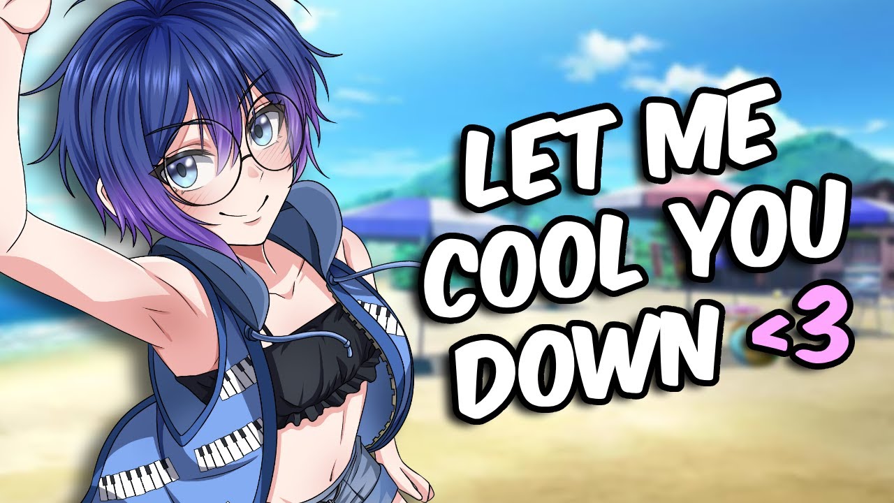 [ASMR] Femboy BF Cools You Down At The Beach~ 🏖️ Massage | Ear Blowing | Lotion | Playful