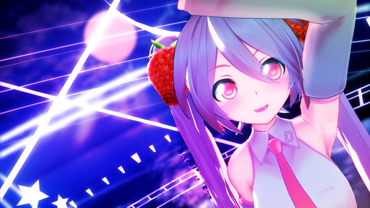 MMD 　む～ぶ式初音ミクV17ちゃん(桃）で「オツキミリサイタル」