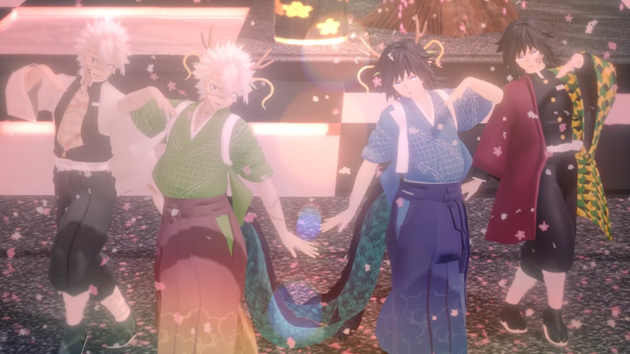 【鬼滅のMMD】曼殊沙華【不死川実弥・冨岡義勇】