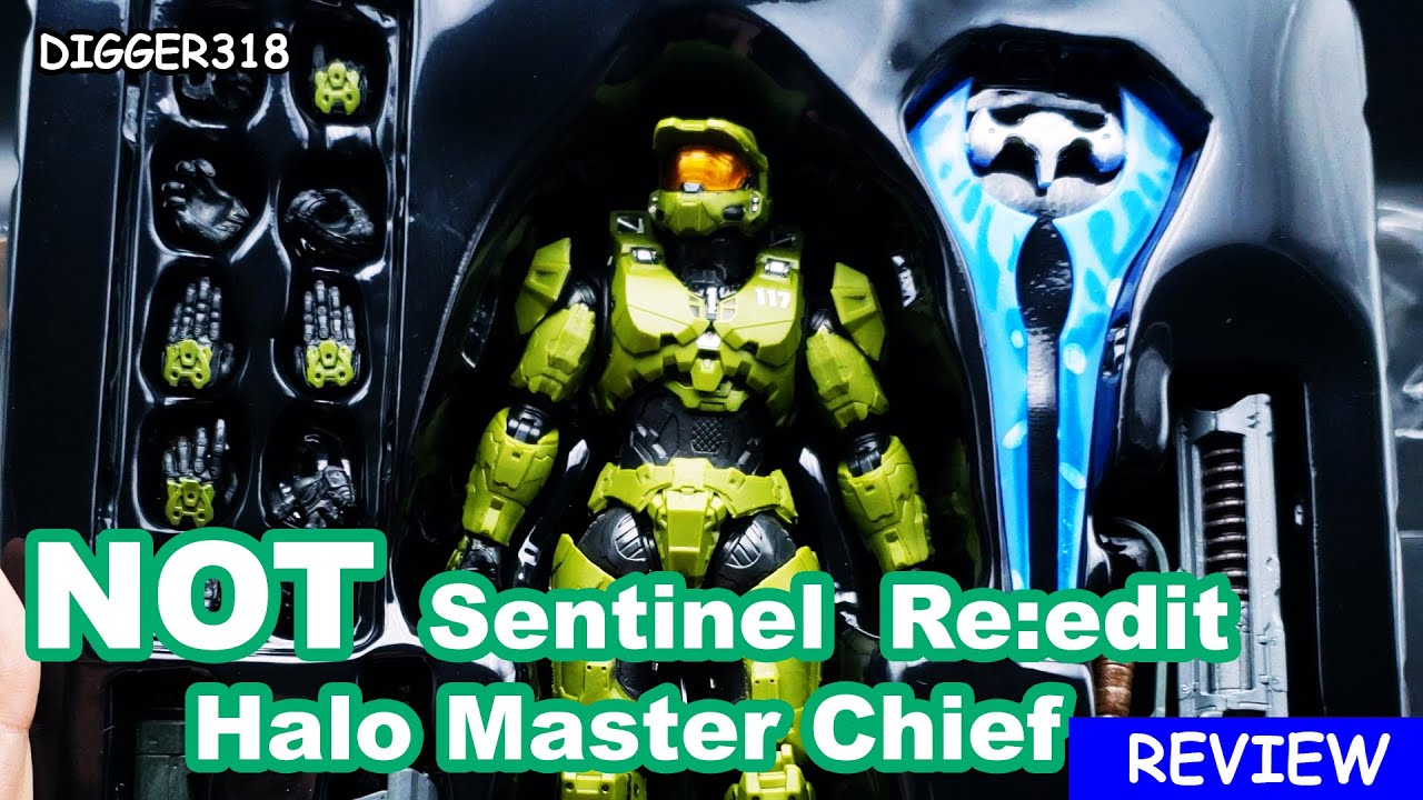 Sentinel 1:12 Reedit Halo Infinite Master Chief Mjolnir Mark VI Knock Off Bootleg Action Figure